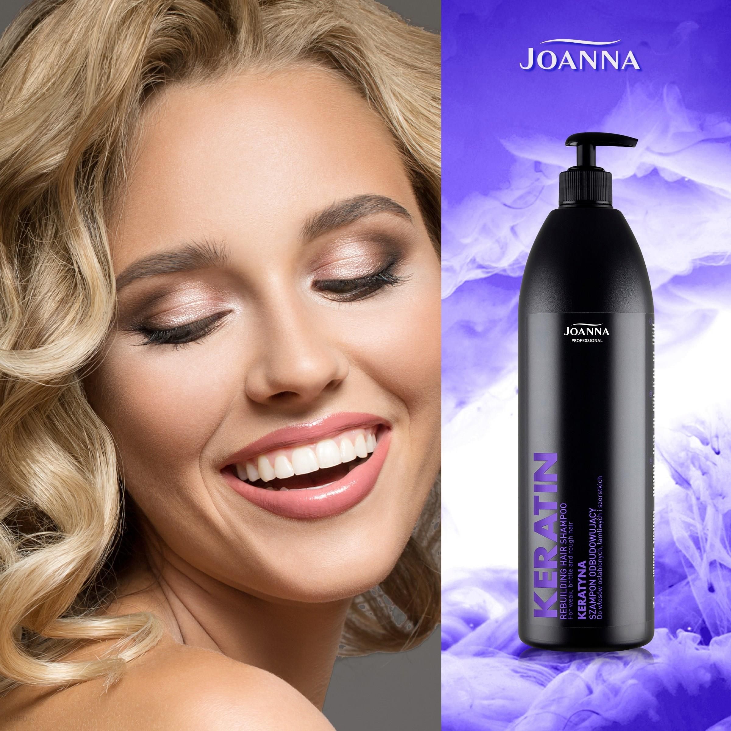 joanna keratin szampon odbudowujący do włosów łamliwych 1l