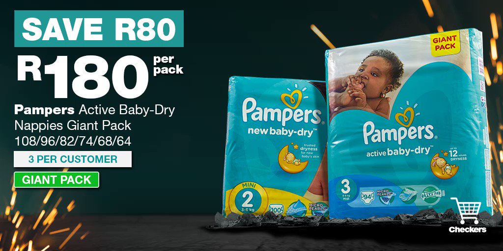 pampers active baby dry giant pack