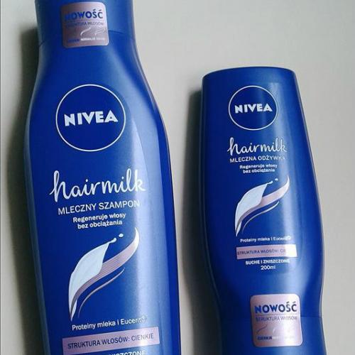 szampon nivea hairmilk struktura włosa cienkie