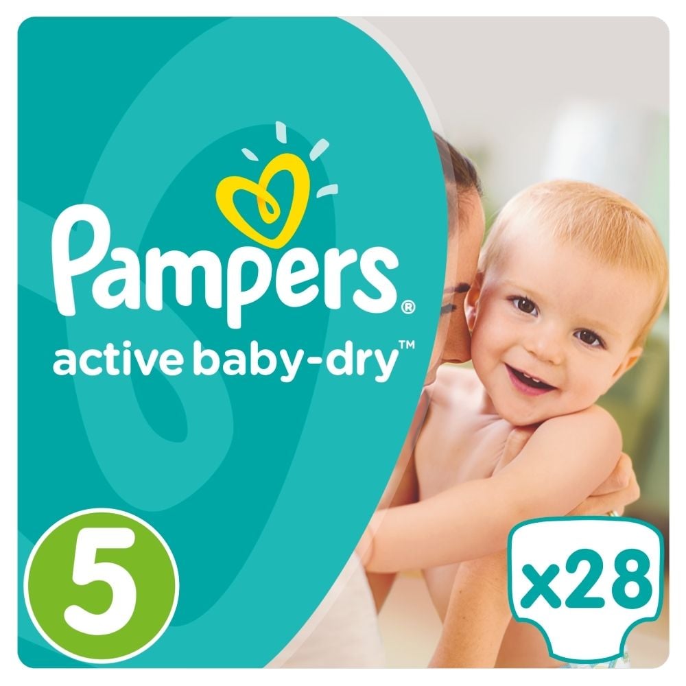 pampers active baby-dry 5 junior 28