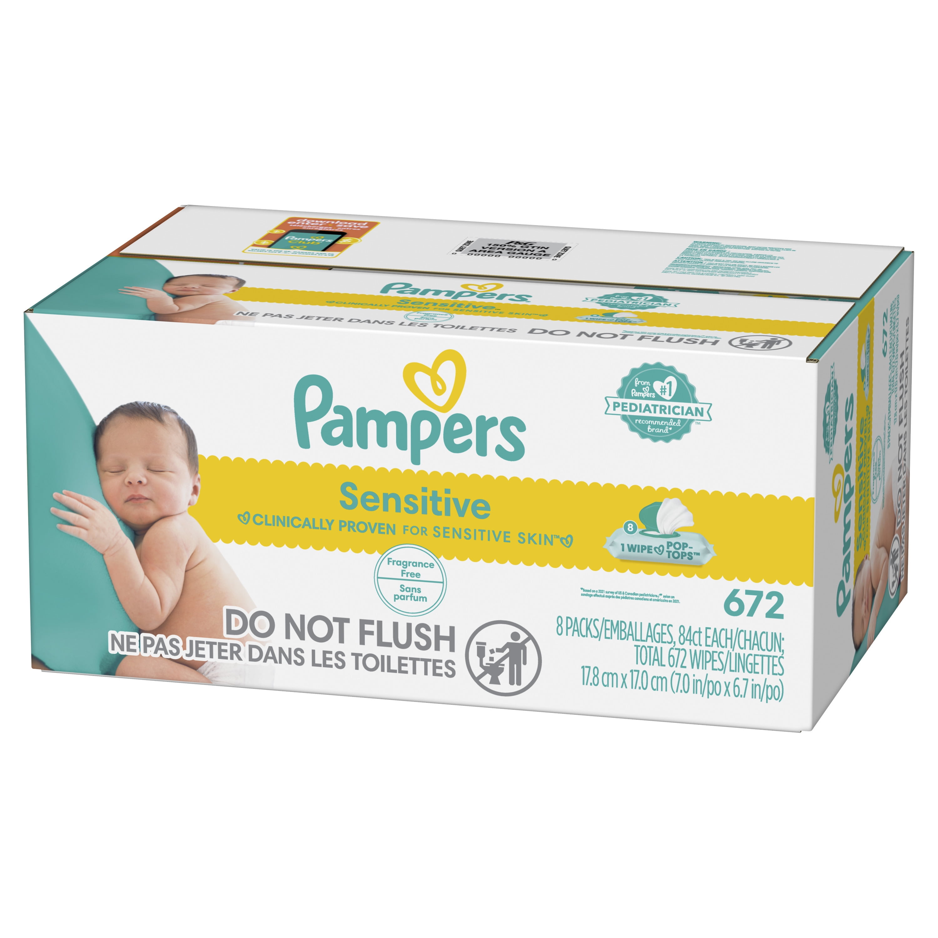 pampers sensitive clean