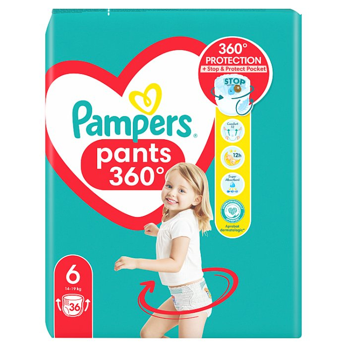 pieluchomajtki pampers 6 opia po polsku