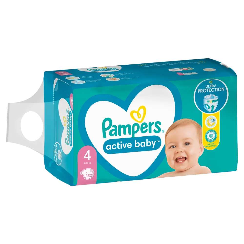 pieluchy pampers active baby mega b