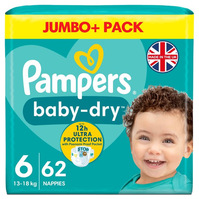 pampers jumbo pack size 6