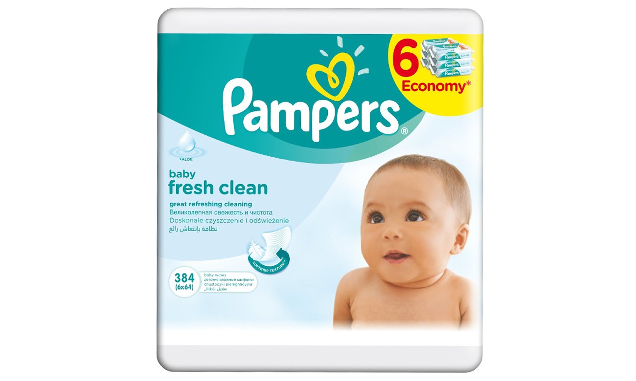 pampers chusteczki 6x64