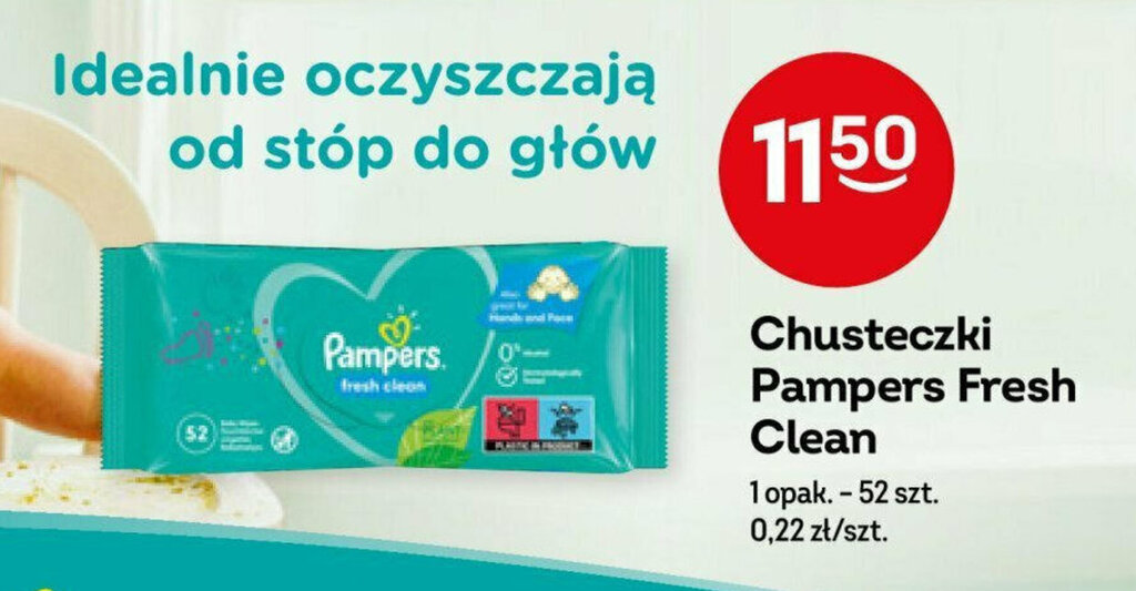 chusteczki pampers fresh clean promocja