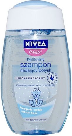 nivea baby szampon nadający połysk z proteinami jedwabiu