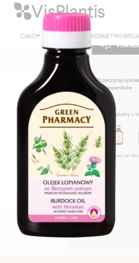 green pharmacy balsam olejek łopianowy do włosów przeciw wypadaniu