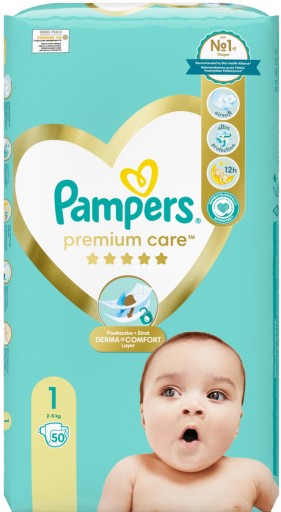 pampers premium care 1 newborn 78 pieluszek carrefour