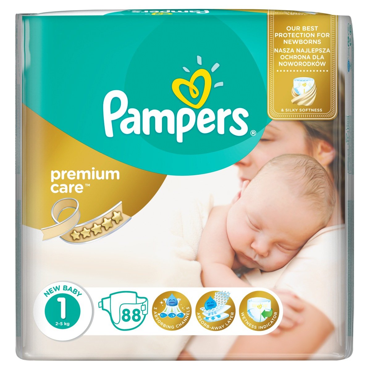 pieluchy pampers premium care 1 newborn