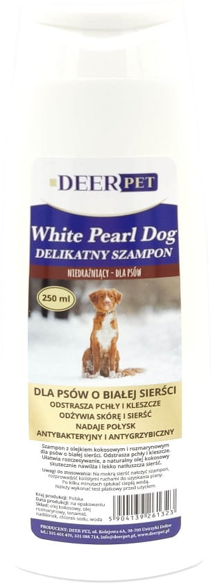 szampon dla psa o białym włosiu