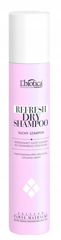 l biotica professional therapy refresh dry shampoo suchy szampon odświeżający