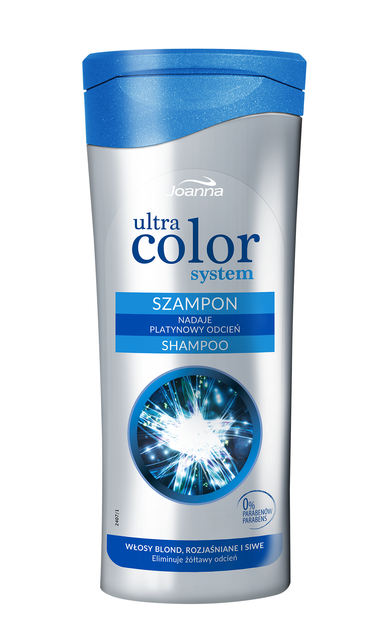 włosy i niebieski szampon