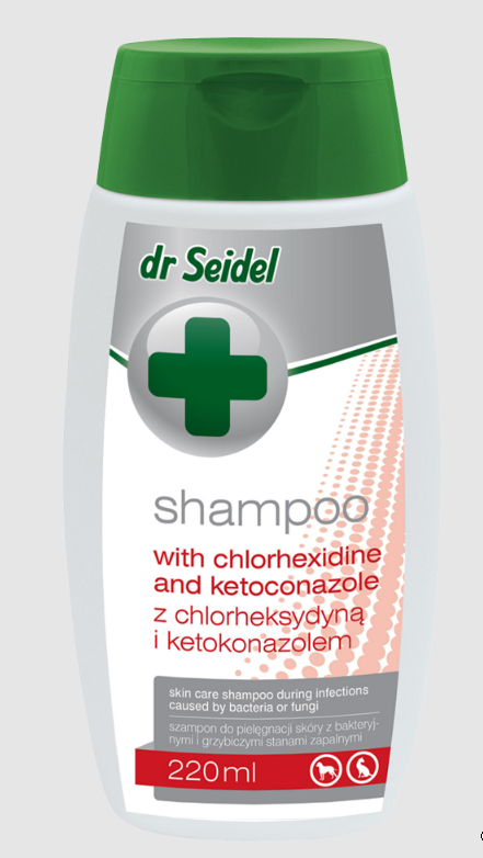 szampon dr seidla z chlorheksydyną i ludzie