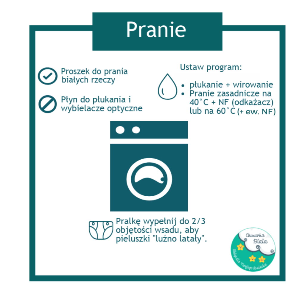 jak prać tetrowe pieluchy