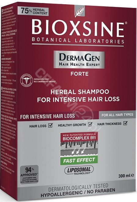 bioxsine dermagen forte szampon przeciw wypadaniu włosów