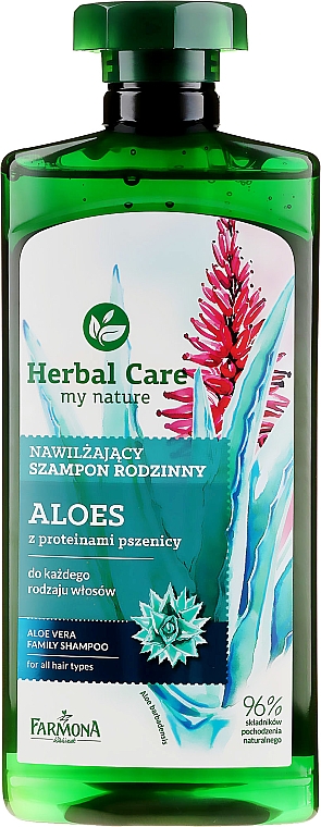 farmona herbal care szampon nawilżający do włosów aloes