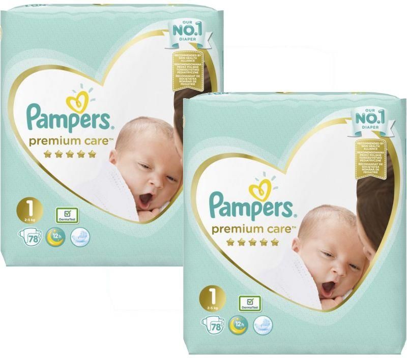 pieluszki pampers premium care newborn 2-5kg 78szt