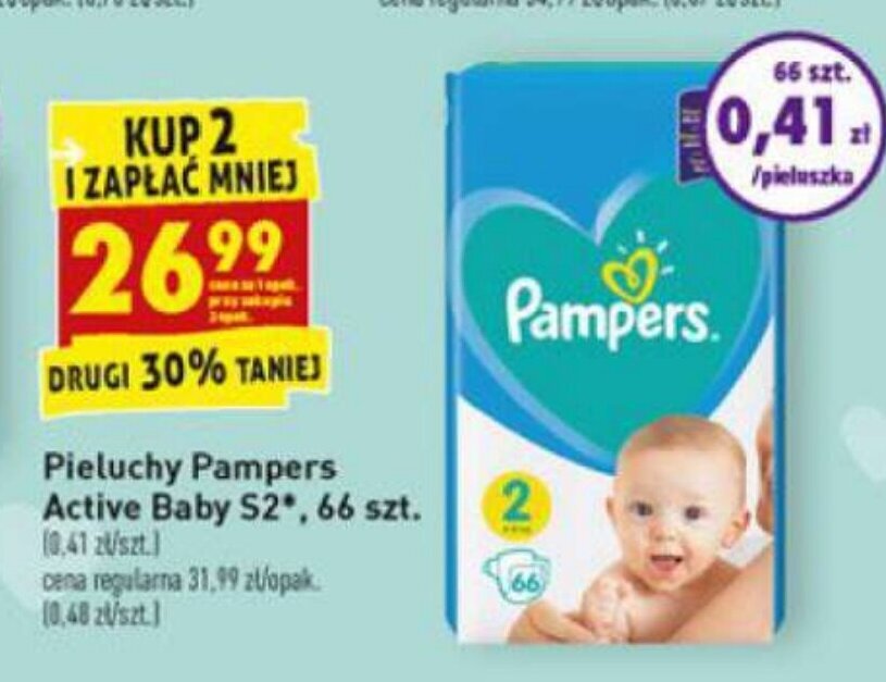 pampers 2 cena biedronka