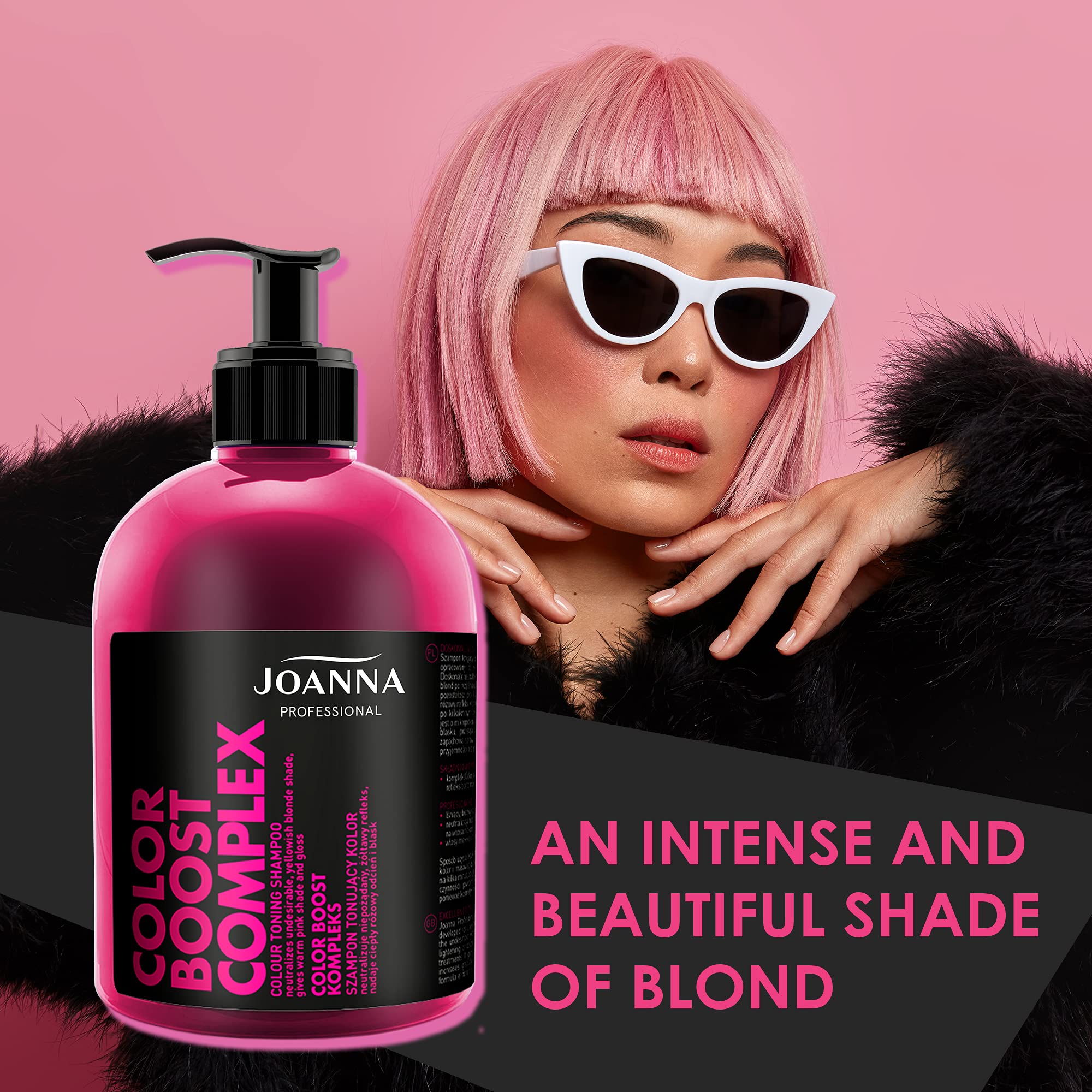 różowy szampon z joanny