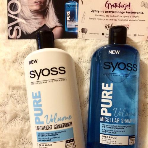 syoss pure volume szampon