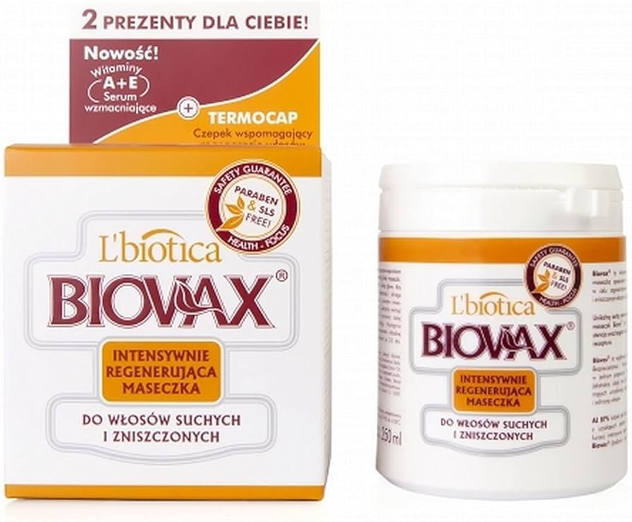 biovax regenerująca maska do włosów suchych i zniszczonych 250 ml