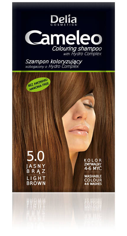 szampon koloryzujący jasny brąz na rudych włosach