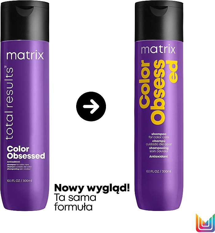 matrix total results color obsessed 300 szampon do włosów farbowanych