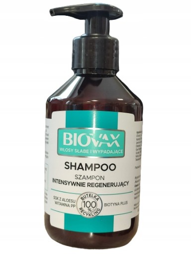 biovax intensywnie regenerujący szampon do włosów słabych