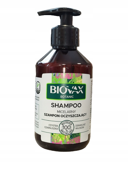 biovax botanic micelarny szampon oczyszczający 200 ml