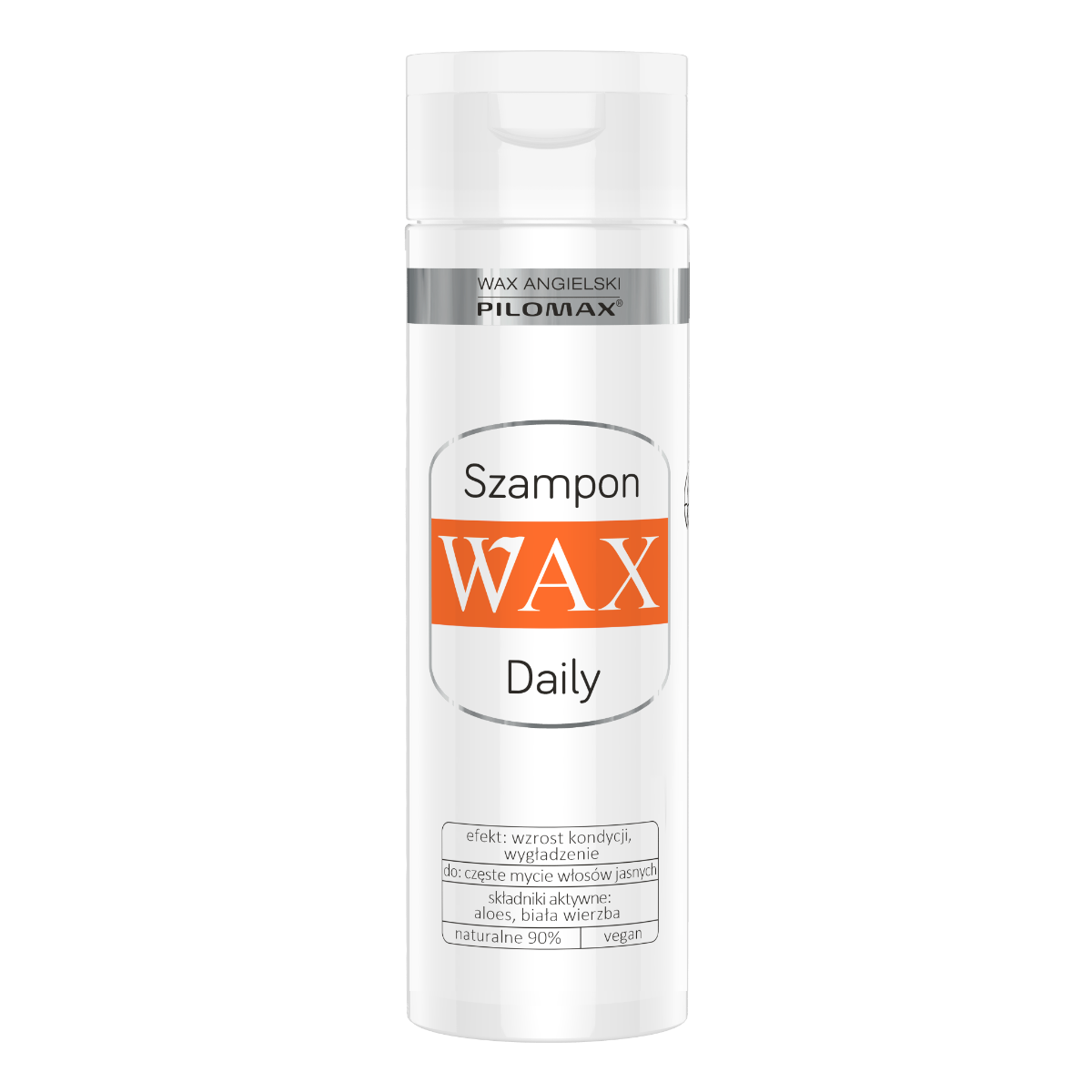 pilomax wax daily szampon z pantenolem do włosów ciemnych 200ml