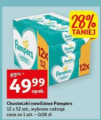 auchan chusteczki pampers sensitive