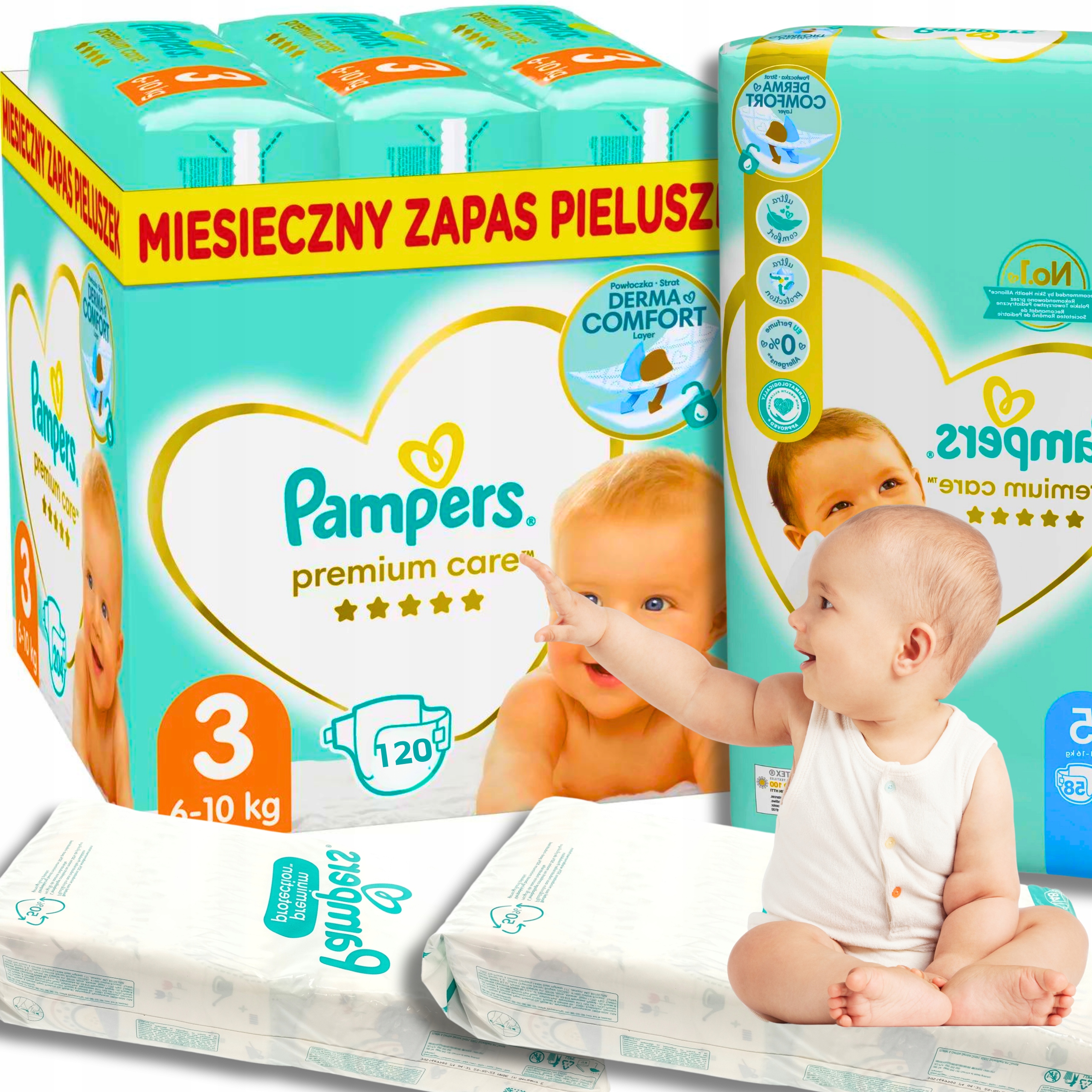 pampers premium care 1 120 szt allegro.pl