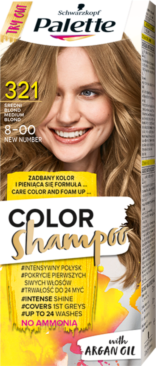 palette color shampoo szampon koloryzujący 320 rozjaśniacz