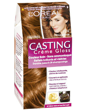 szampon koloryzujący jasny brąz na rudych włosach
