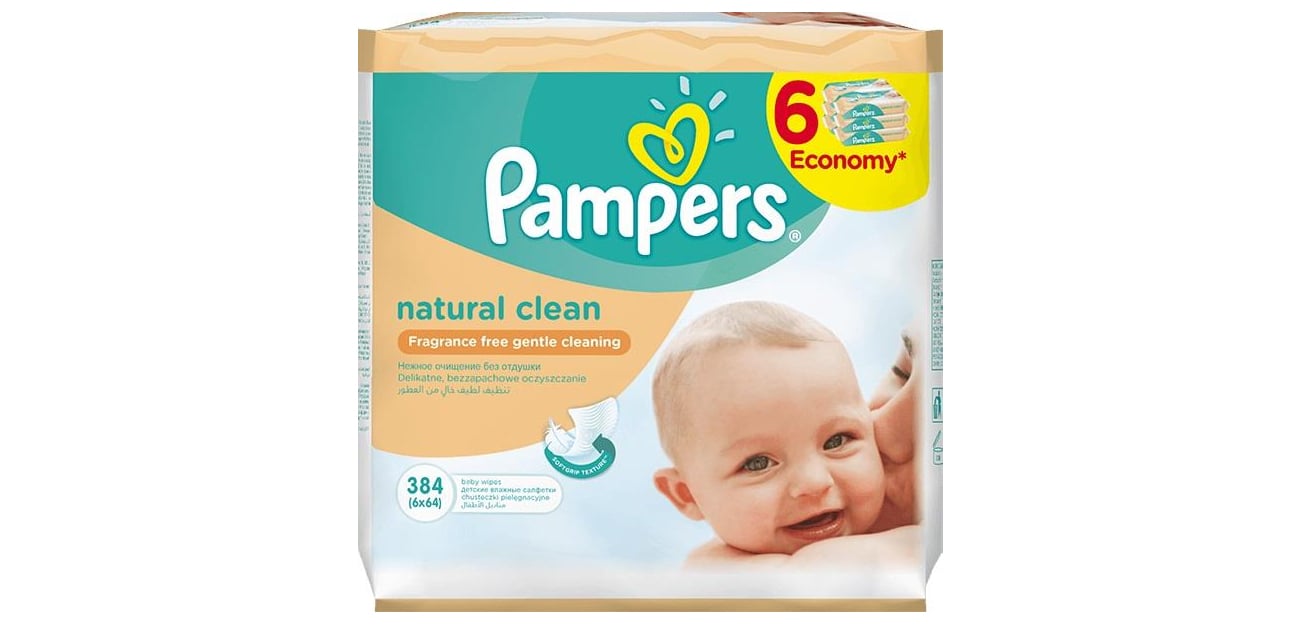 chusteczki pampers natural clean opinie