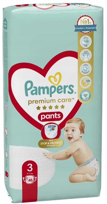 zakladanie pieluchy pampers