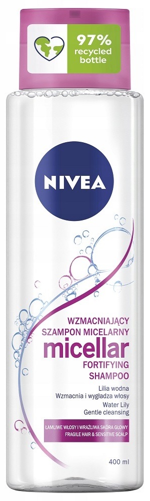 nivea wzmacniający szampon micelarny wzbogacony o lilię wodną 400 ml