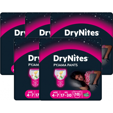 huggies drynites girl 17-30kg majteczki na noc 10szt pieluszki