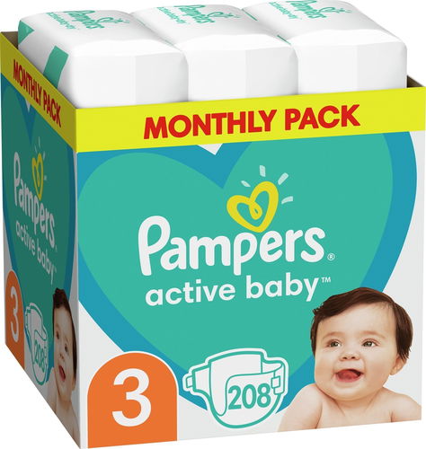 pampers active baby dry 3 208