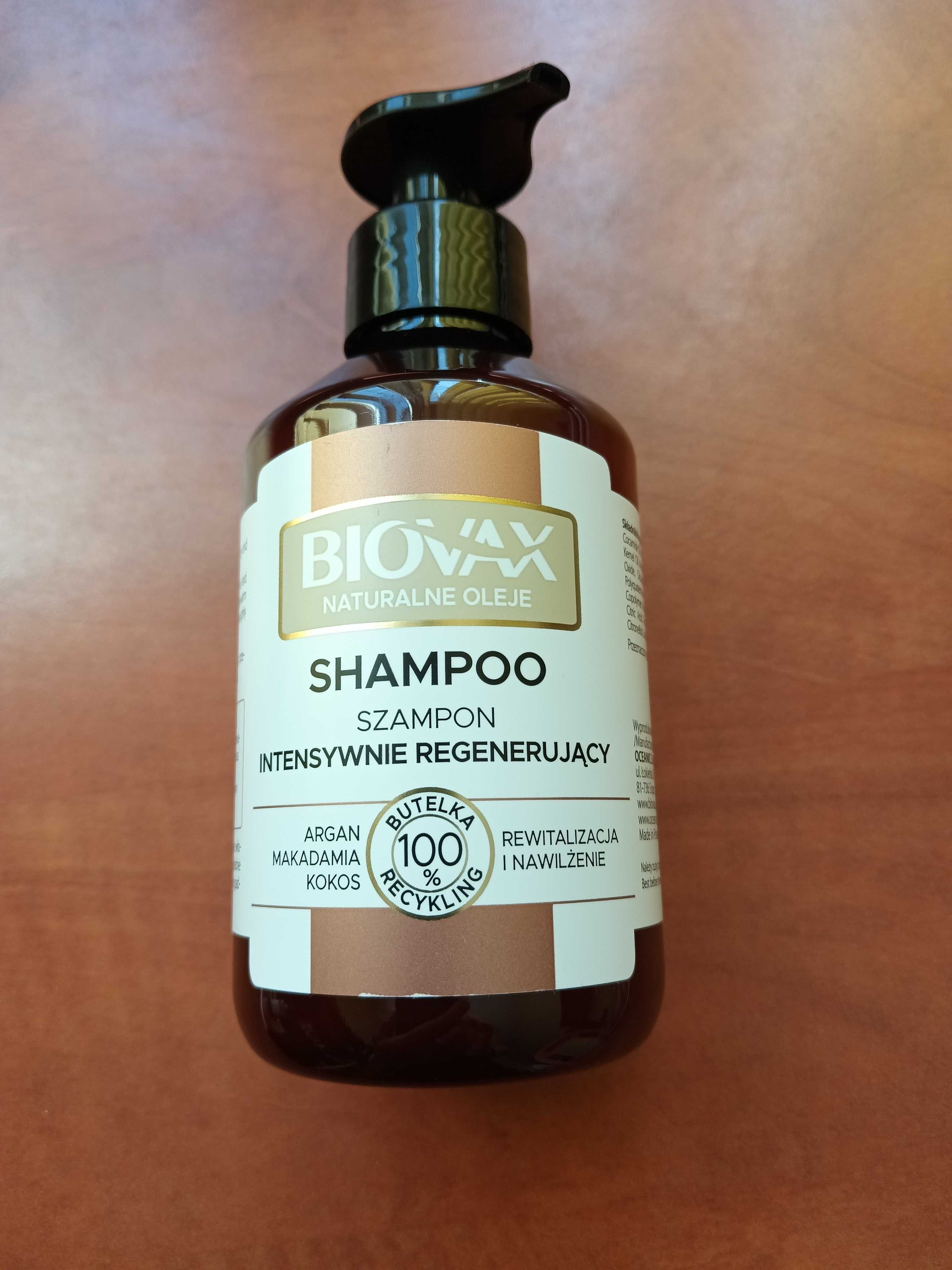 biovax regenerujący szampon argan makadamia kokos