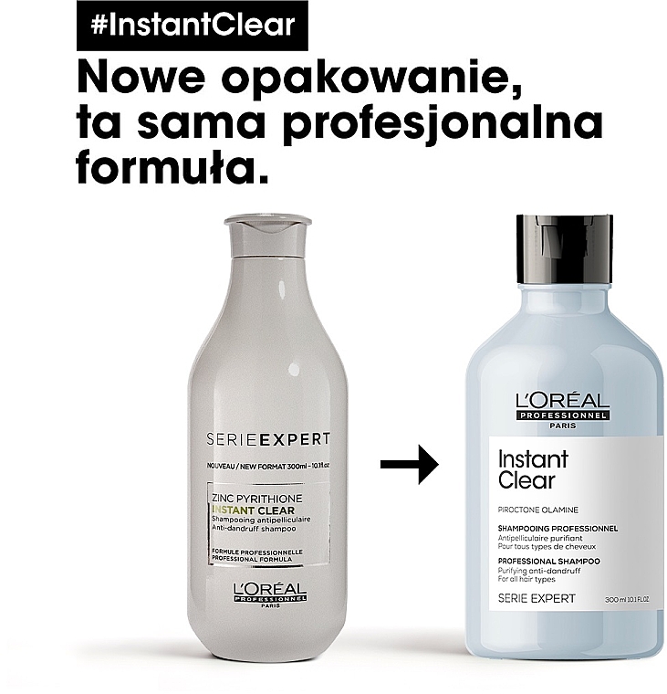 loreal professionnel instant clear szampon przeciwłupieżowy