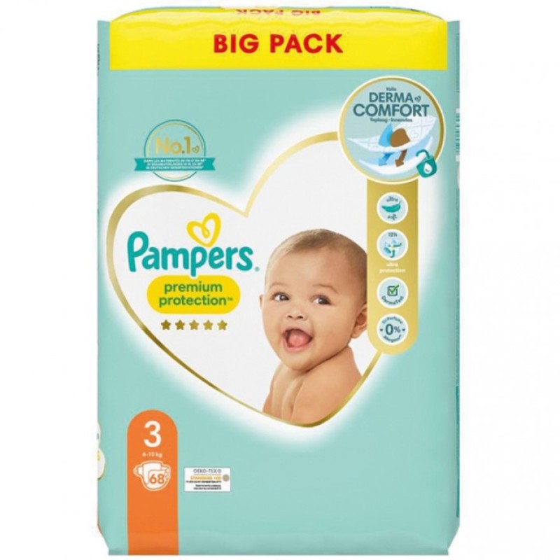 pampers premium protection new baby cena