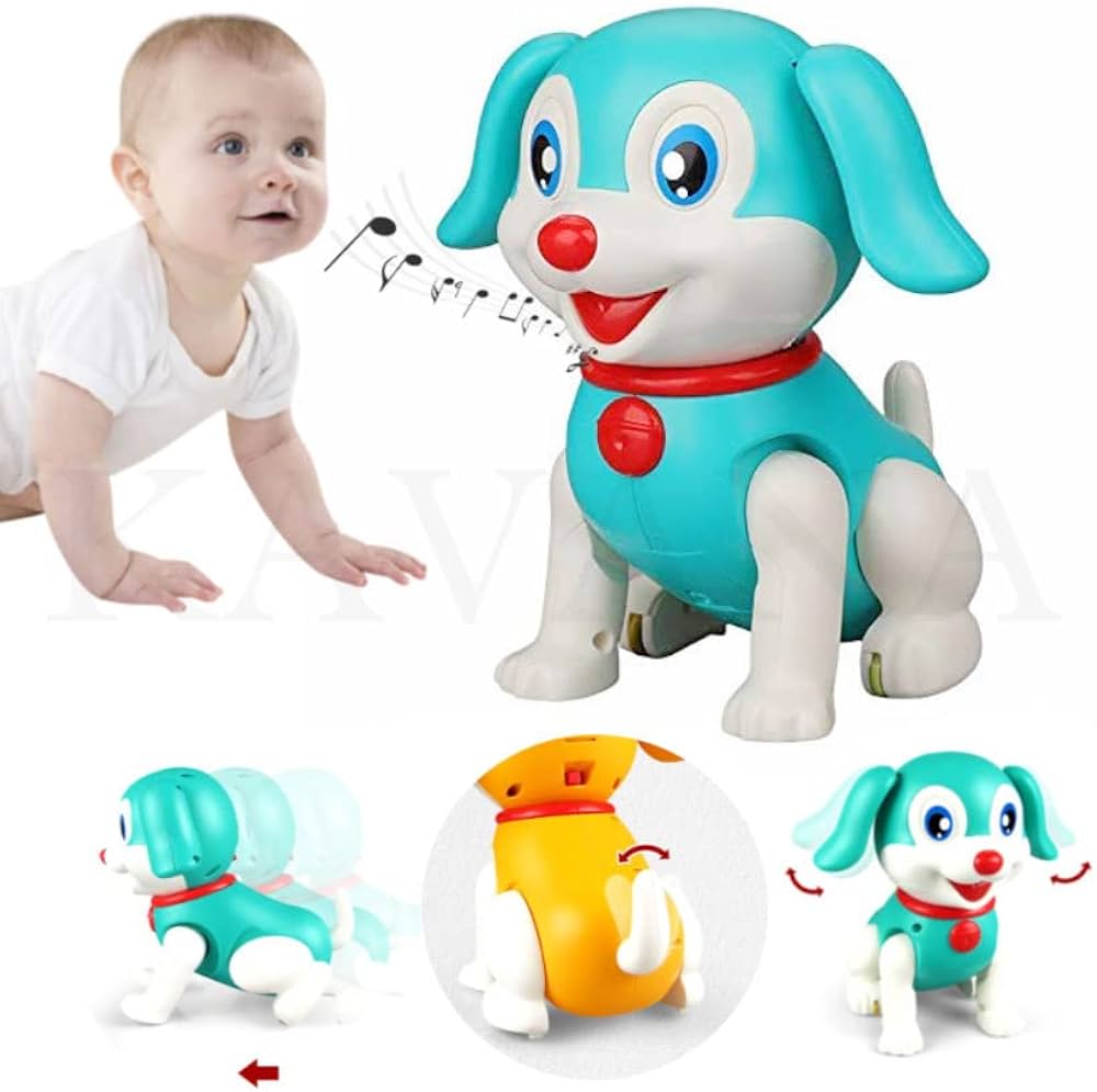 screwed toy crawling baby in pampers