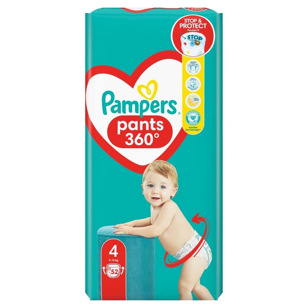 pampers pants rozmiar 4 52 pieluchomajtek