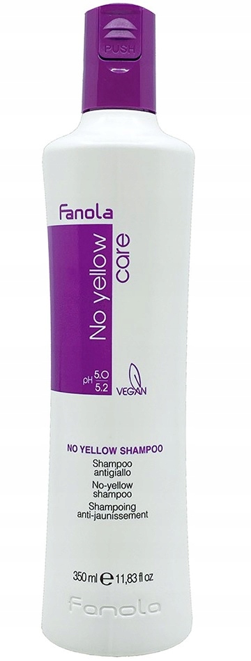 fanola no yellow shampoo w szampon do włosów blond 350ml
