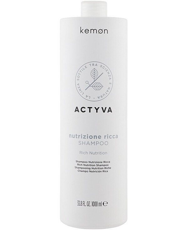 kemon actyva nutrizione ricca szampon 1000ml