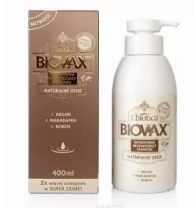 biovax szampon do włosów argan makadamia kokos opinie