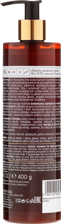 bielenda botanic formula szampon do włosów farbowanych