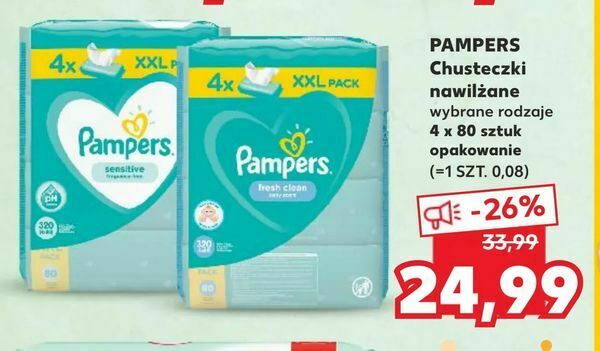 chusteczki nawilżane pampers promocja